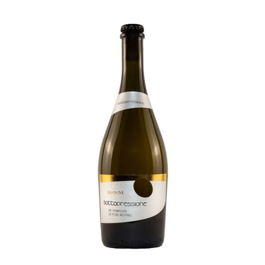Bottle of ancestral method sparkling wine "Sottopressione" by Zannini