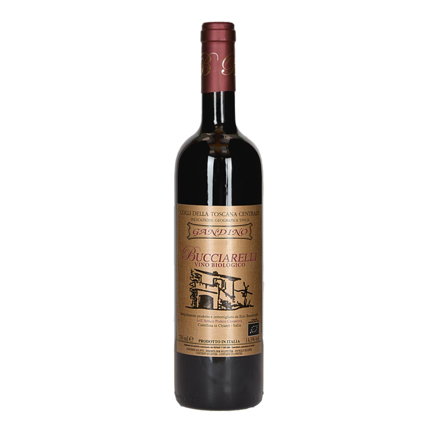 Toscana Rosso IGT Biologico "Gandino" 2017 - Bucciarelli