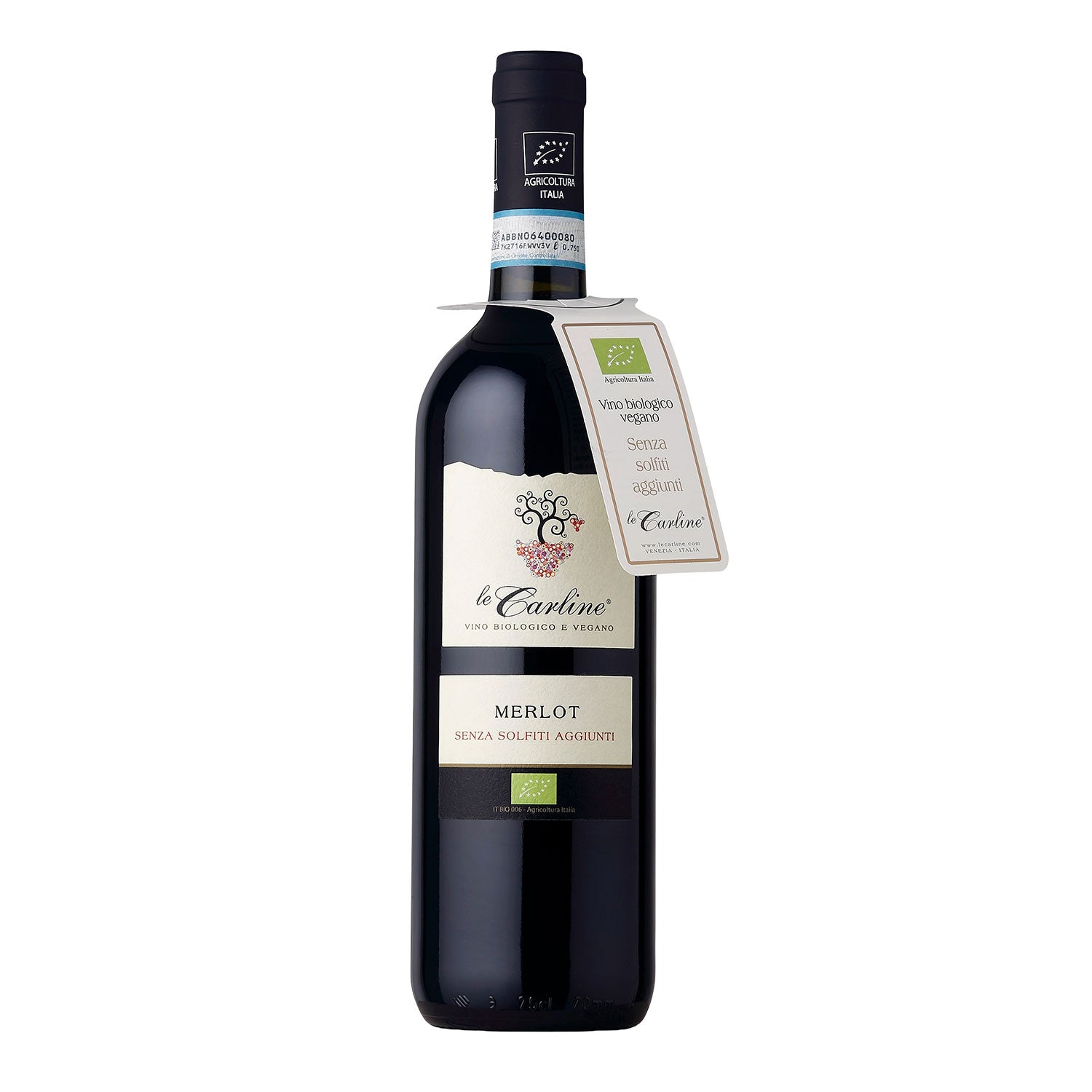 Merlot DOC Senza Solfiti Aggiunti BIO Vegan 2023 - Le Carline