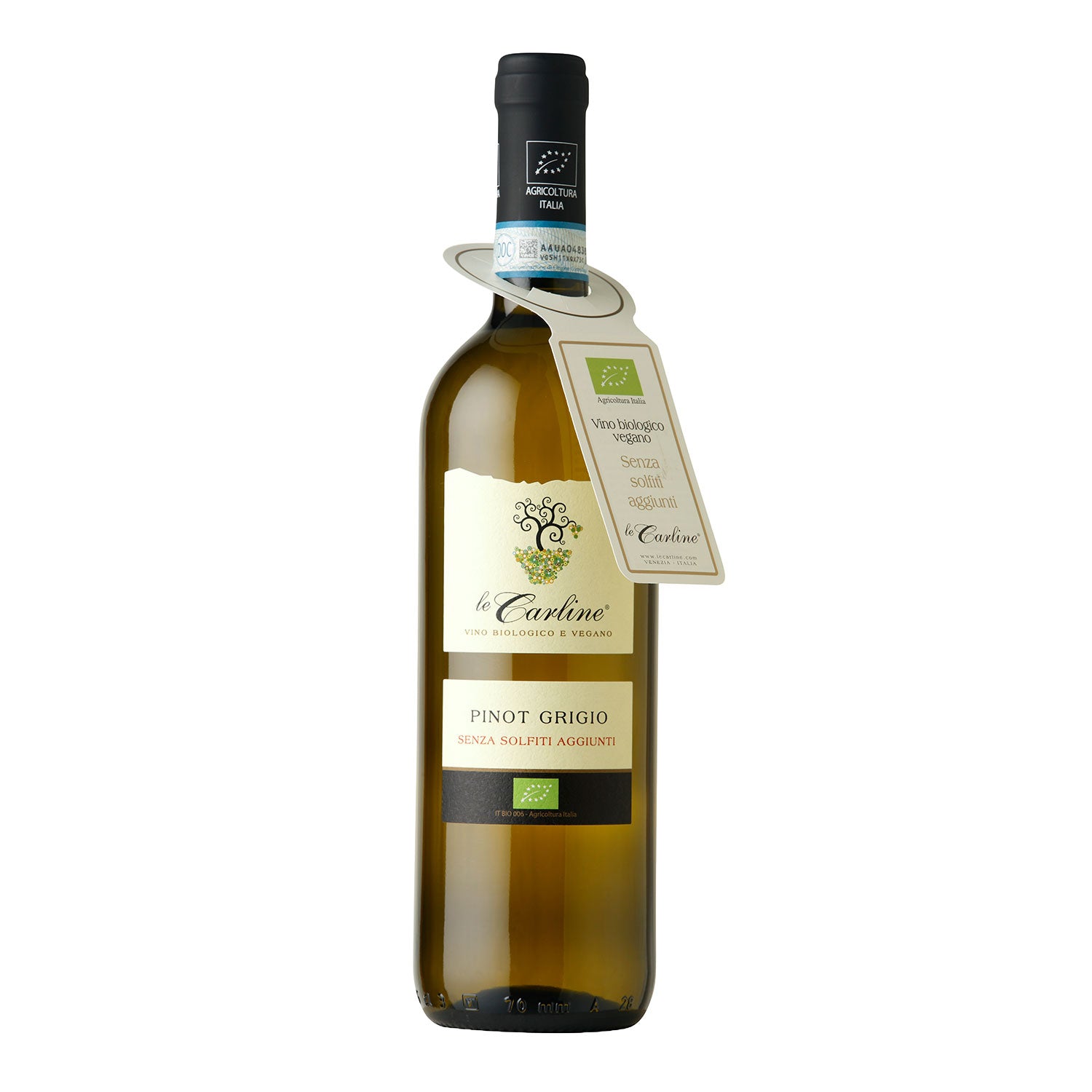 Pinot Grigio DOC Senza Solfiti Aggiunti BIO Vegan 2023- Le Carline