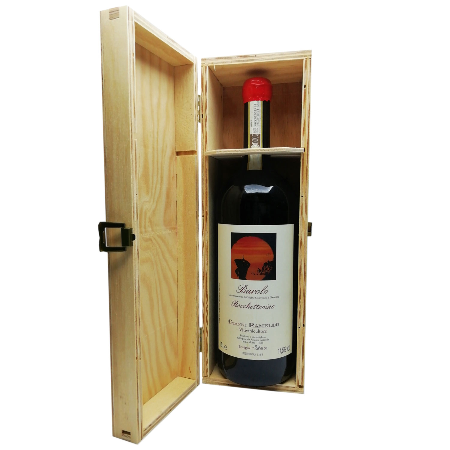 Barolo DOCG 2017 "Rocchettevino" Magnum (cassetta di legno) - Gianni Ramello Barolo DOCG 2017 "Rocchettevino" Magnum (cassetta di legno) - Gianni Ramello