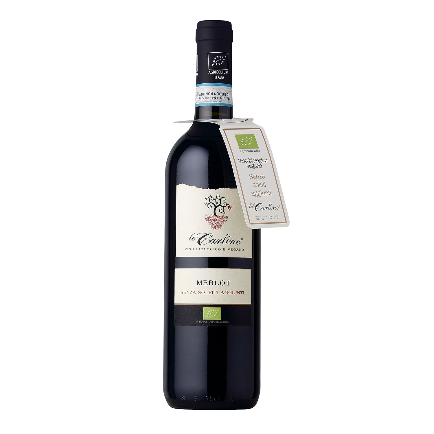 Merlot DOC Senza Solfiti Aggiunti BIO Vegan 2023 - Le Carline Merlot DOC Senza Solfiti Aggiunti BIO Vegan 2023 - Le Carline