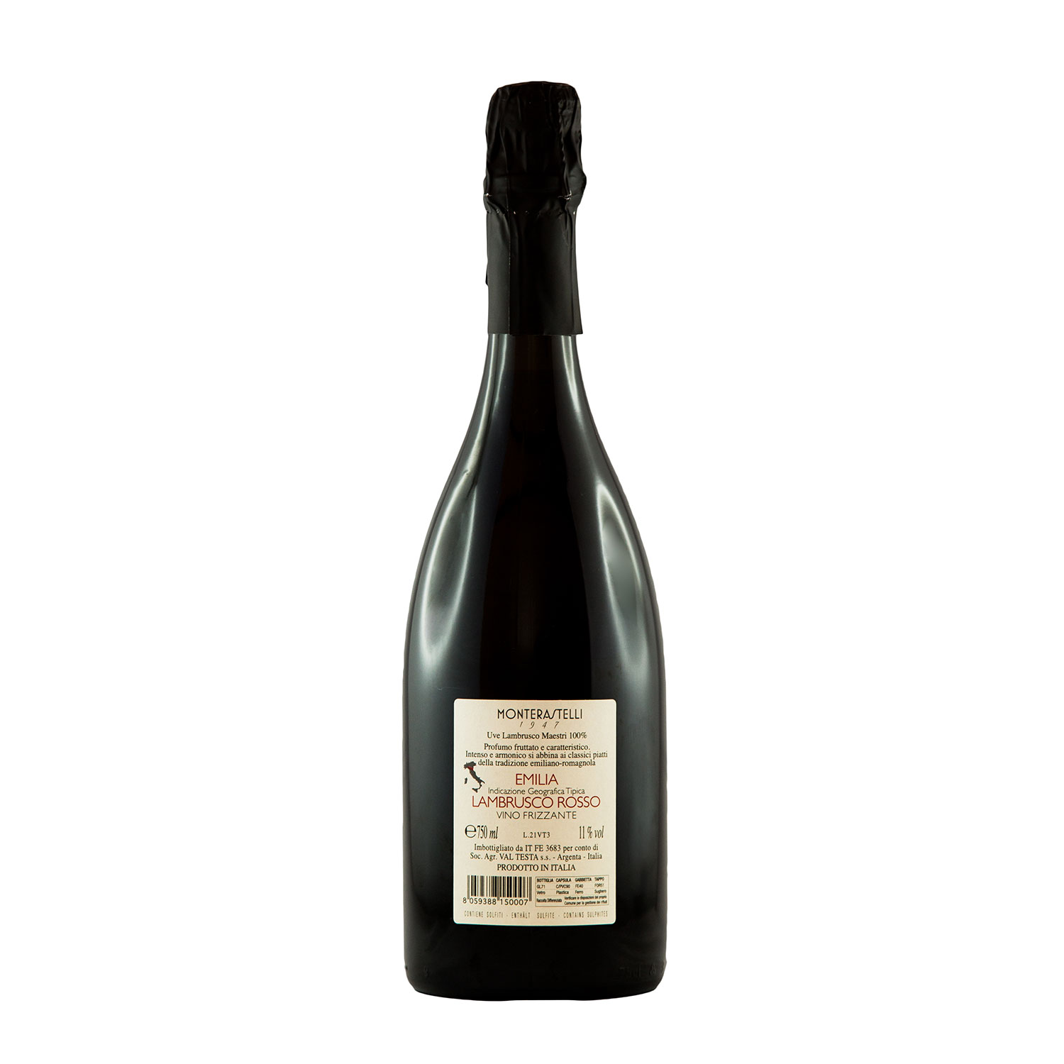 Lambrusco Emilia IGT Biologico "Monterastelli" - Val Testa Lambrusco Emilia IGT Biologico "Monterastelli" - Val Testa